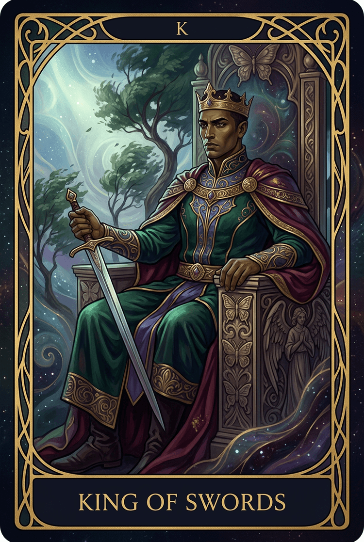 King Of Swords tarot card
