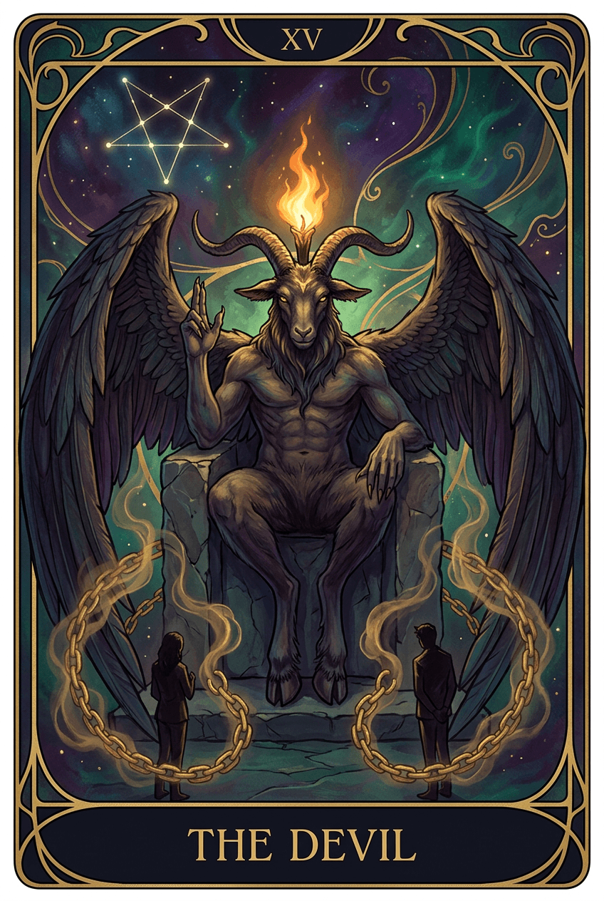 The Devil tarot card artwork