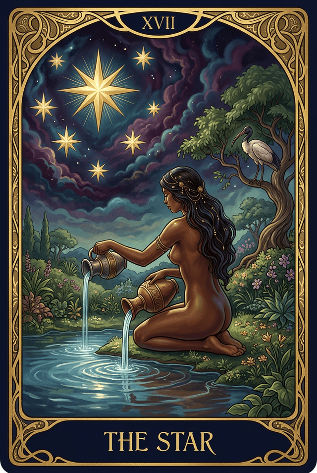 The Star tarot card artwork