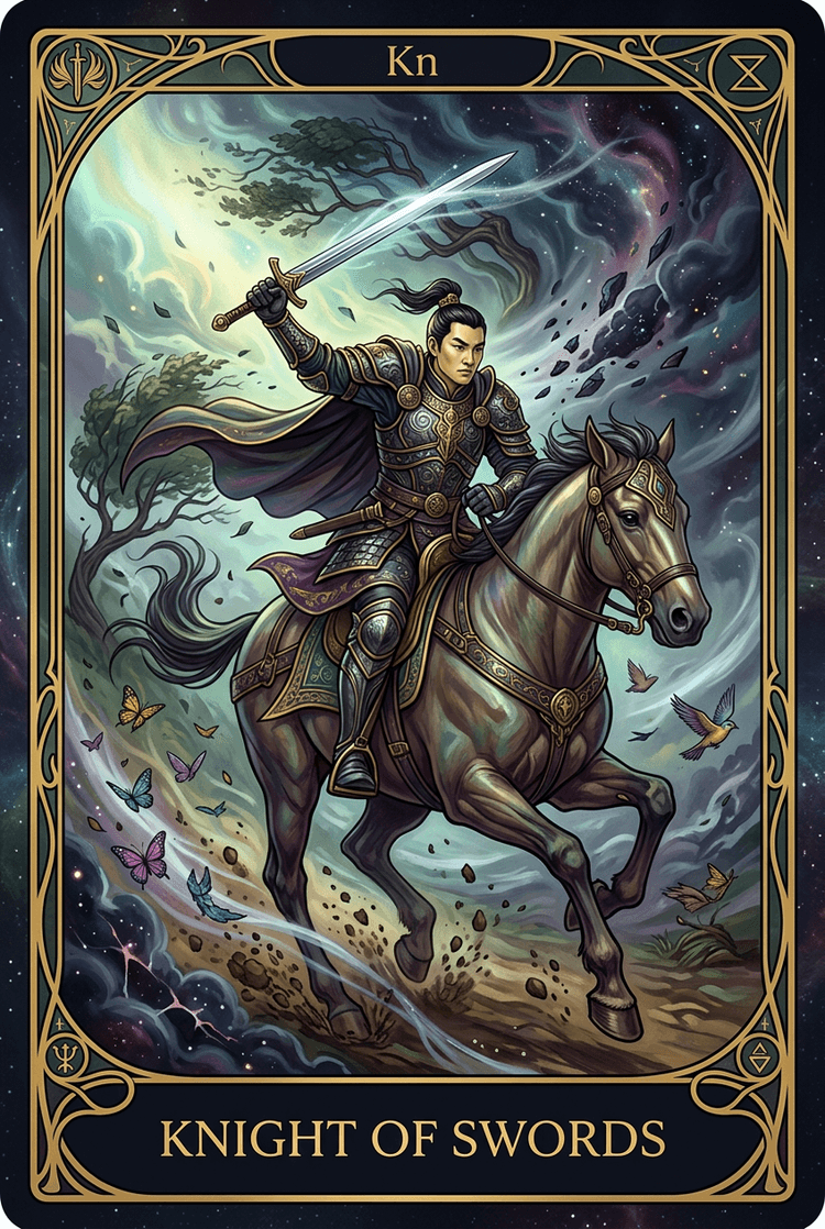 Knight Of Swords tarot card