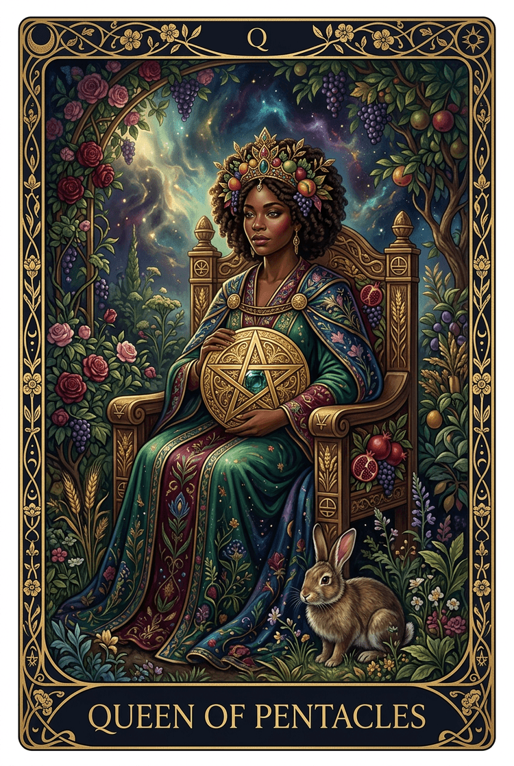 Queen Of Pentacles tarot card