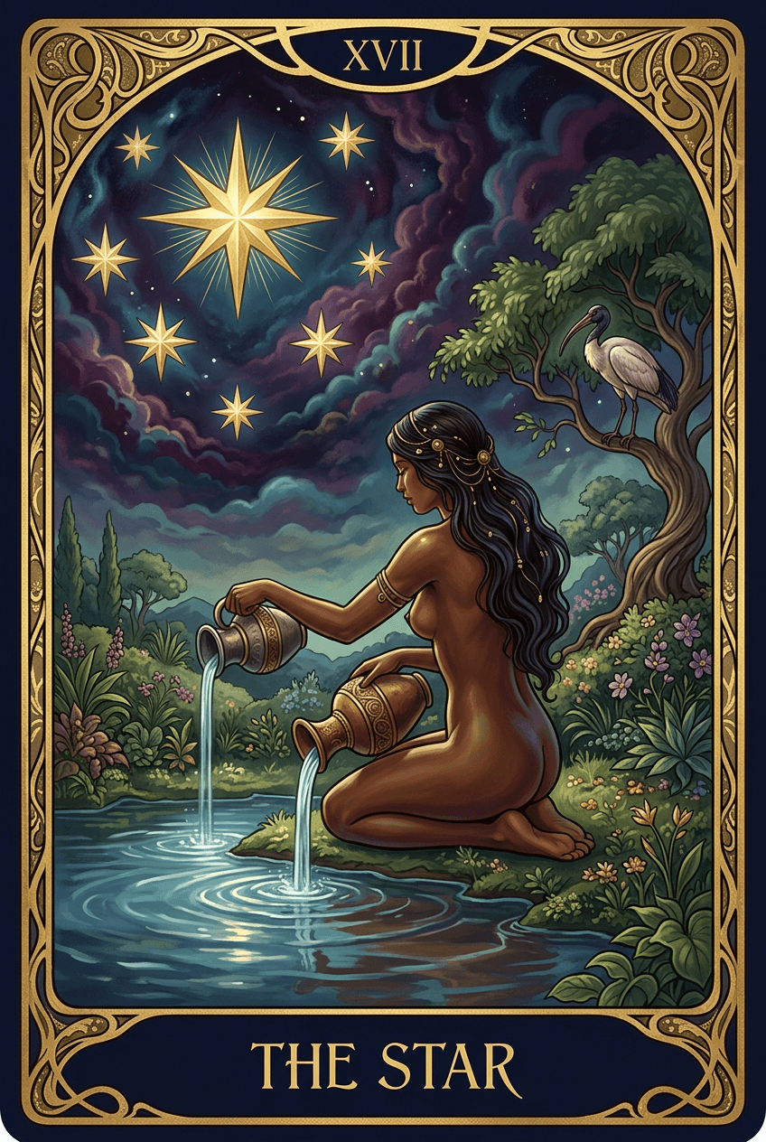 The Star tarot card artwork