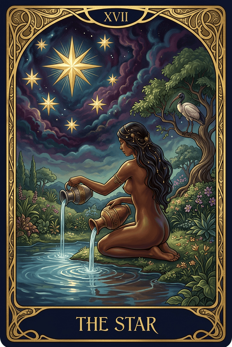 The Star tarot card