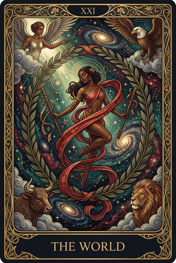 The World tarot card