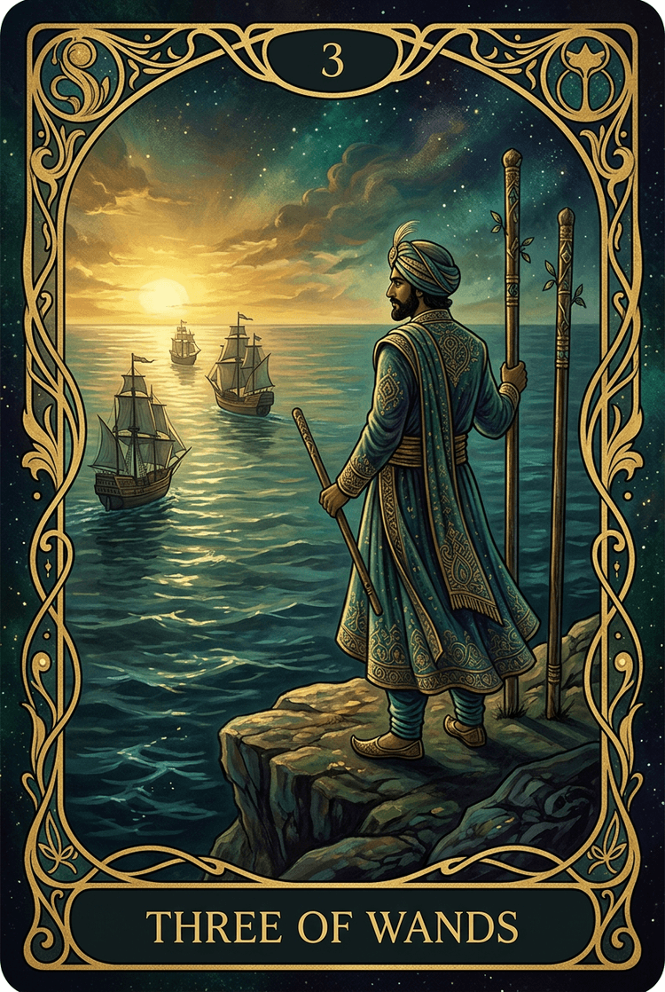 Three Of Wands tarot card
