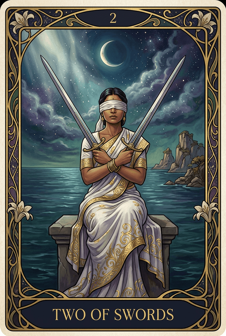 Two Of Swords tarot card